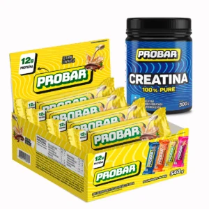 Kit Probar Sabor Leitinho com Avelã + Creatina 300g 100% Pura