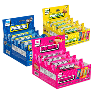 Kit 3x Caixas de Barra de Proteína Probar Sem Açúcar 45g (36 unidades)